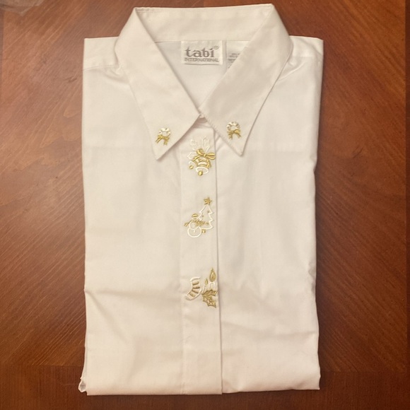 Tabi Shirt Embroidered Holiday XL - Picture 1 of 7